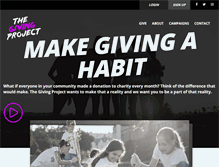 Tablet Screenshot of givingproject.com